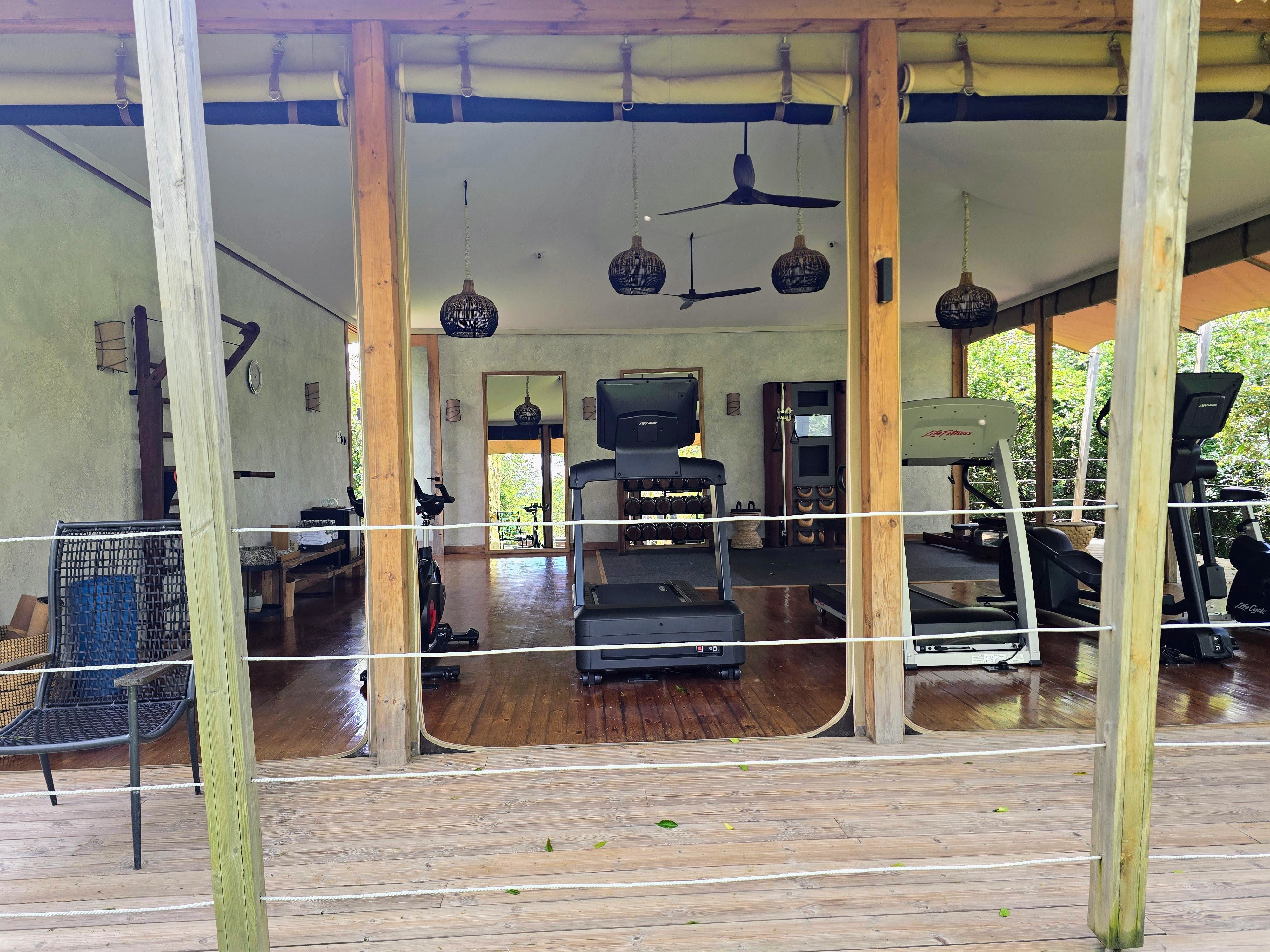 Hit the full sized gym after your safari.