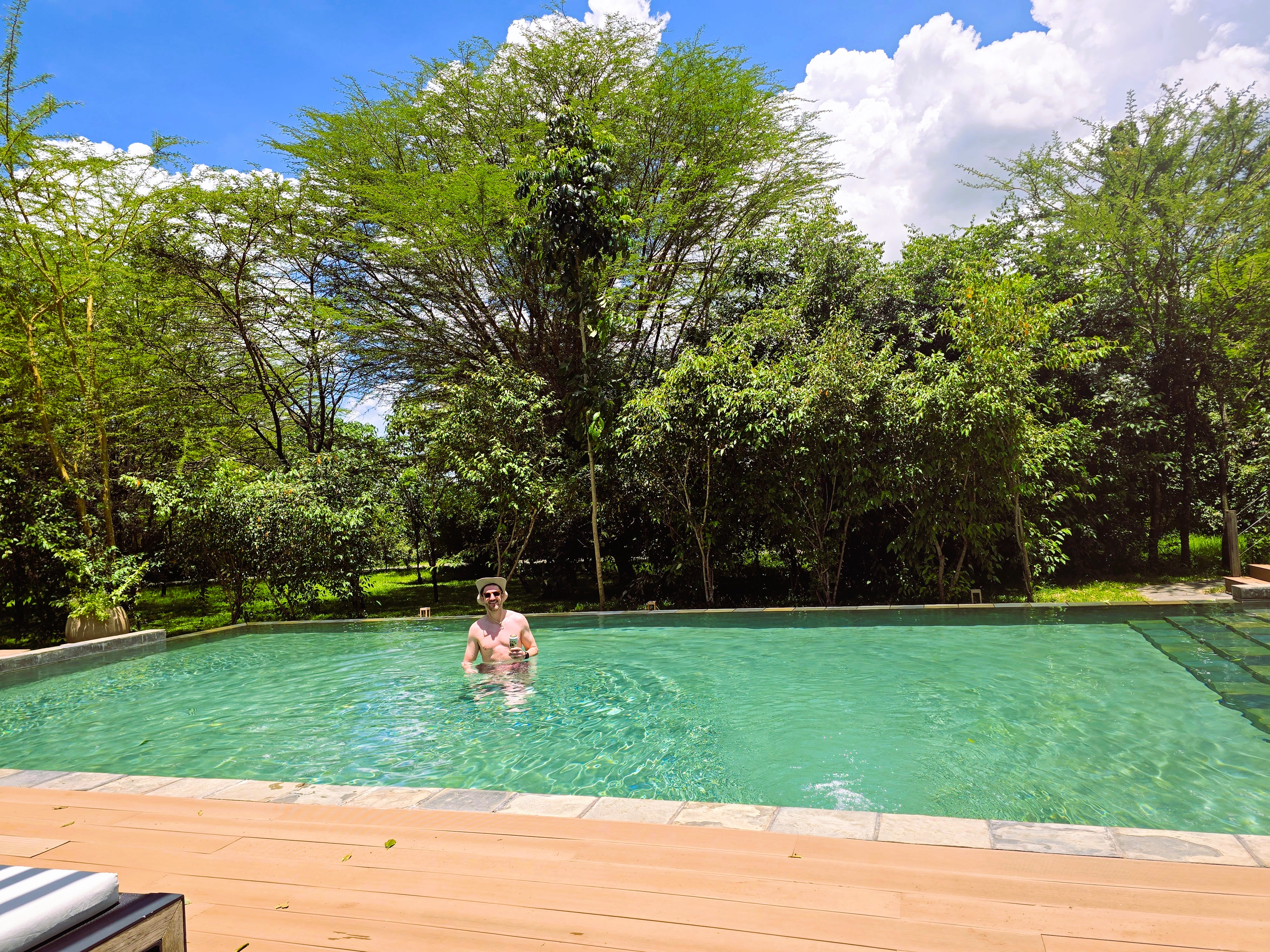 Relax at the pool after your safari.