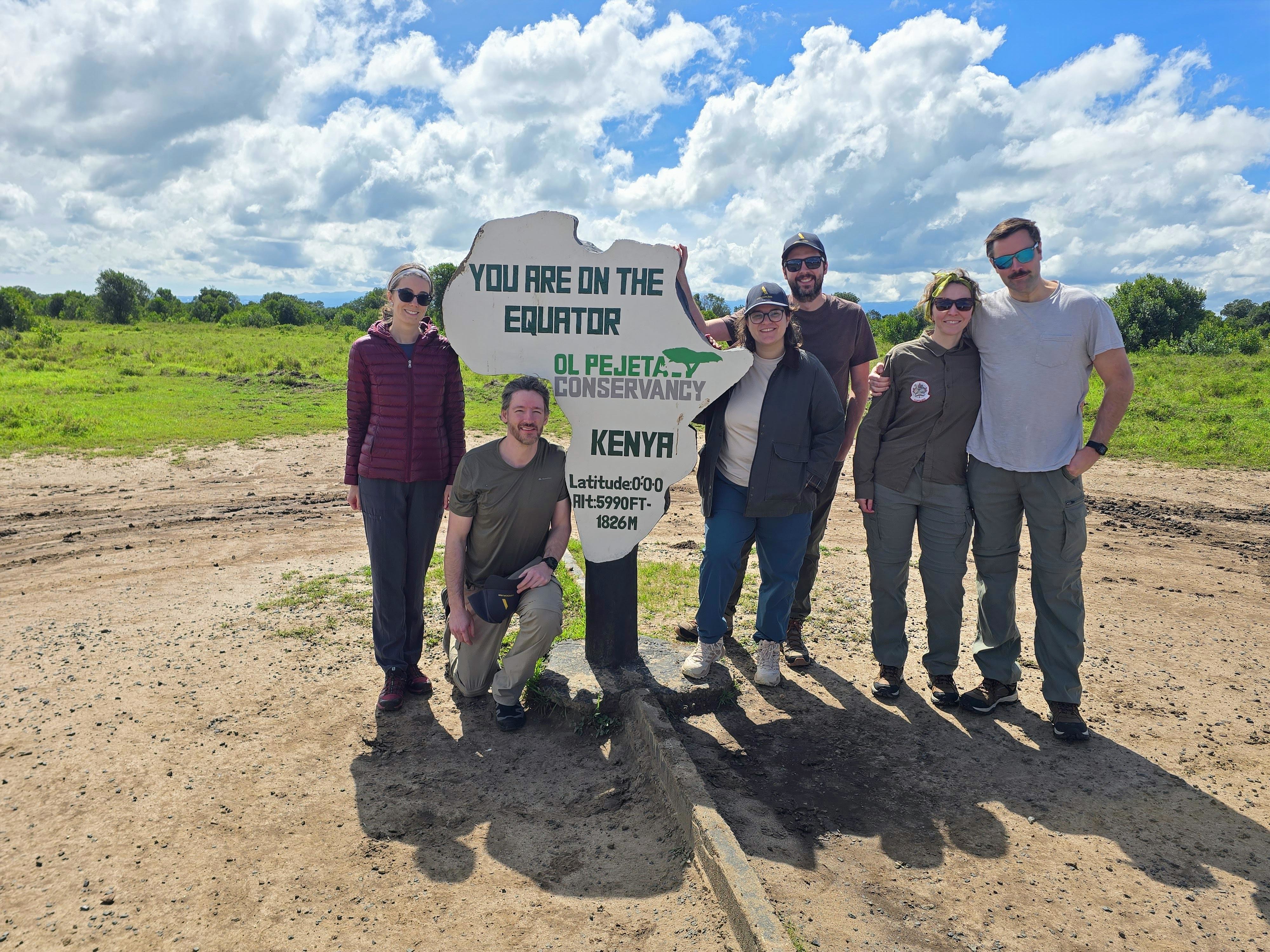 Ol Pejeta Private Conservancy with a dense animal population & fewer cars.